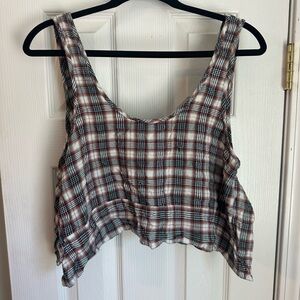 Urban Outfitters Black and White Crop Tank Top